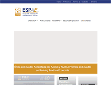Tablet Screenshot of espae.espol.edu.ec