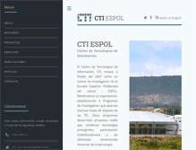 Tablet Screenshot of imis.cti.espol.edu.ec