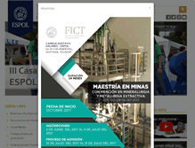 Tablet Screenshot of fict.espol.edu.ec