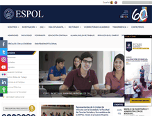 Tablet Screenshot of espol.edu.ec
